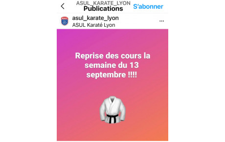 Reprise des entrainements 2021 2022